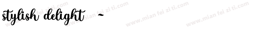 stylish delight字体字体转换